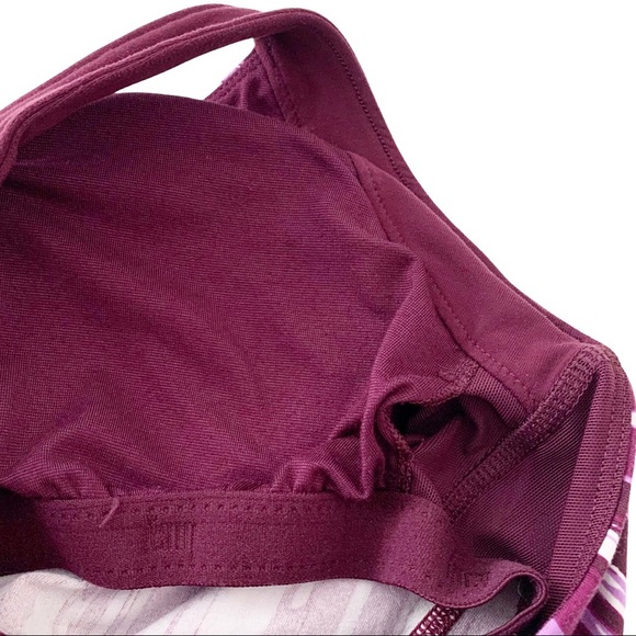 Lucy Power Cross Strap Sport Bra Tank Purple Print - Picture 5 of 16